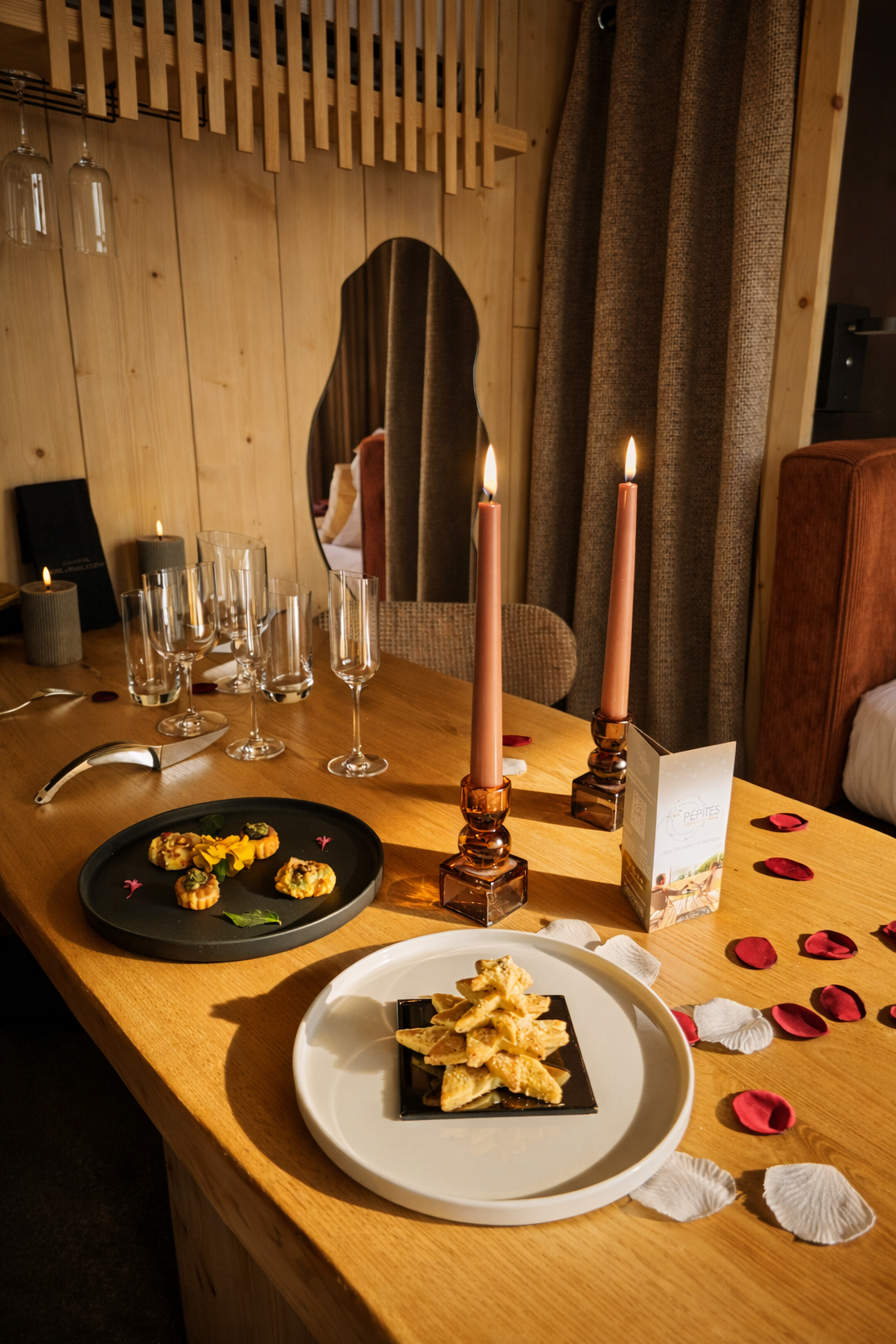 Table dressée – chef à domicile