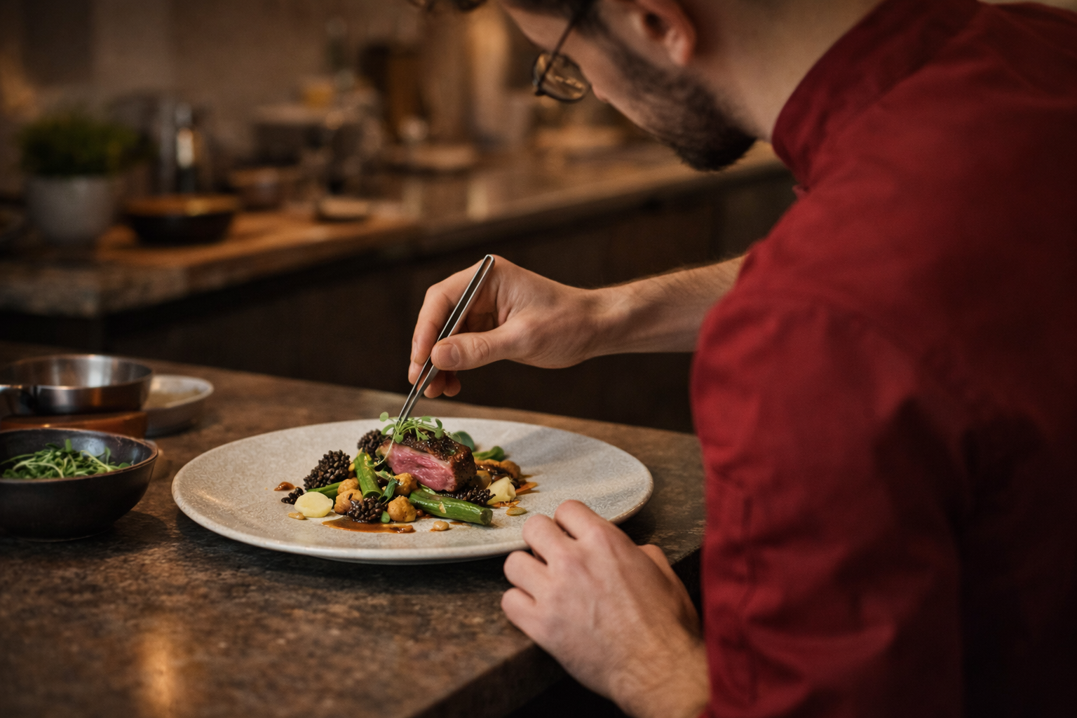 Dressage en direct – chef à domicile